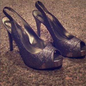Guess Silver Heels